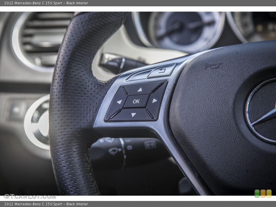 Black Interior Controls for the 2012 Mercedes-Benz C 250 Sport #94277301