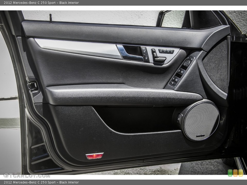 Black Interior Door Panel for the 2012 Mercedes-Benz C 250 Sport #94277351