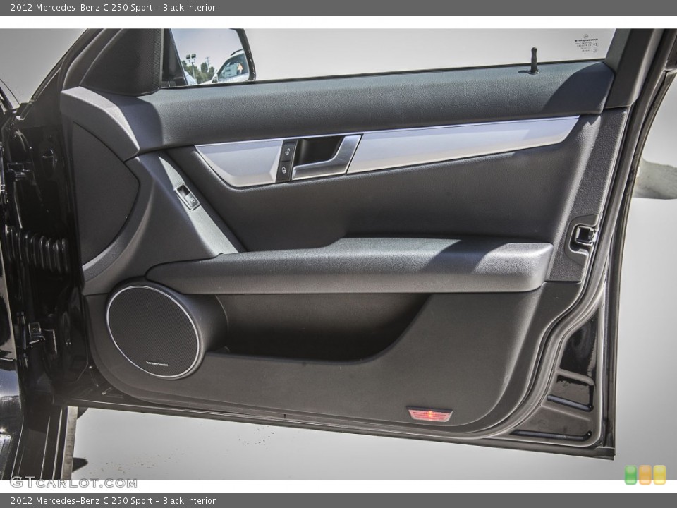Black Interior Door Panel for the 2012 Mercedes-Benz C 250 Sport #94277468