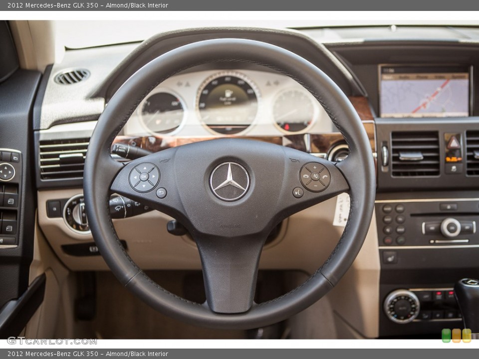 Almond/Black Interior Steering Wheel for the 2012 Mercedes-Benz GLK 350 #94278046