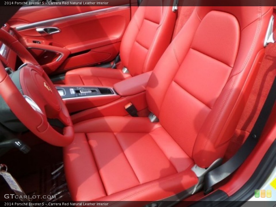 Carrera Red Natural Leather 2014 Porsche Boxster Interiors