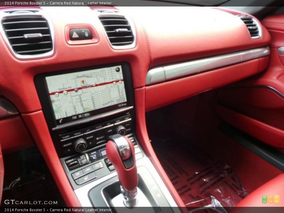 Carrera Red Natural Leather Interior Dashboard for the 2014 Porsche Boxster S #94278458