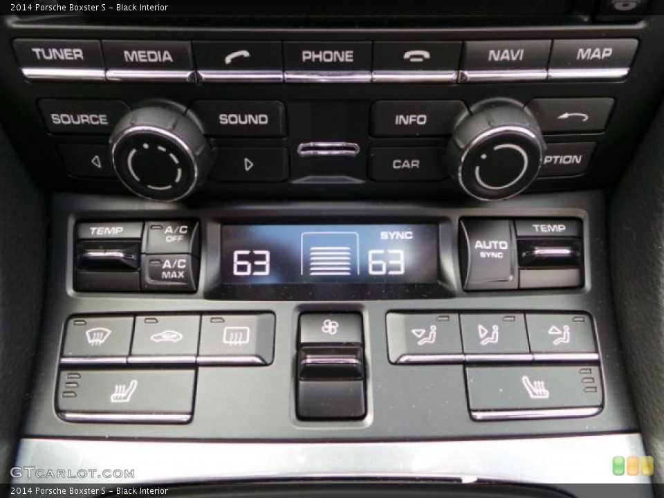 Black Interior Controls for the 2014 Porsche Boxster S #94278899