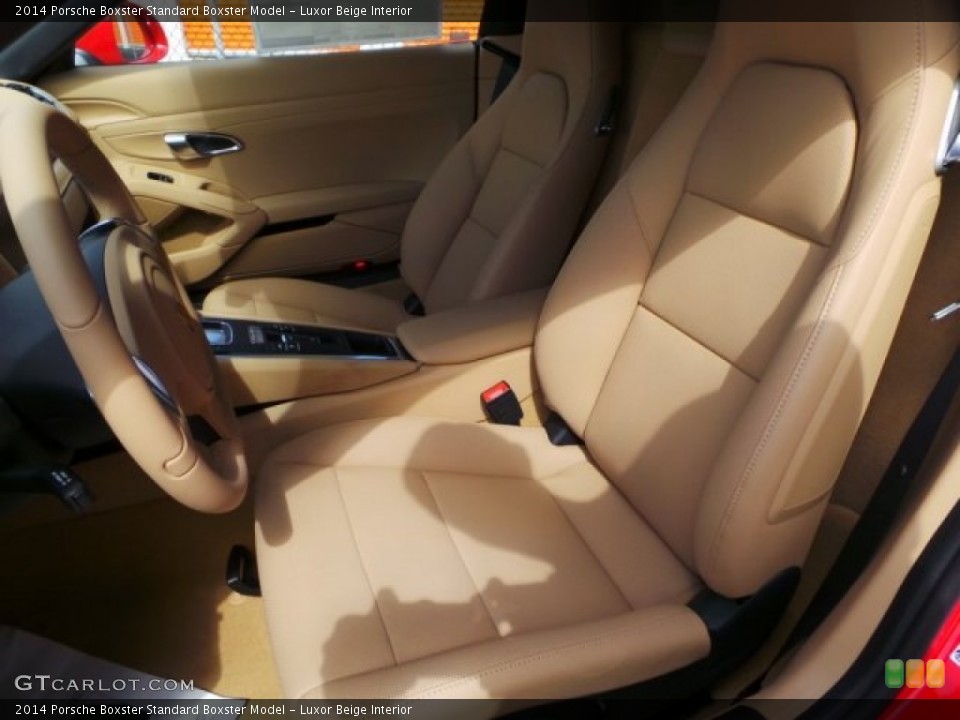 Luxor Beige Interior Front Seat for the 2014 Porsche Boxster  #94279197