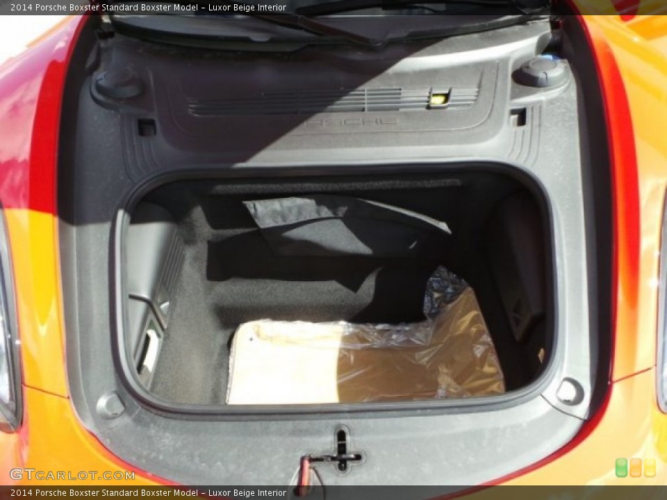 Luxor Beige Interior Trunk for the 2014 Porsche Boxster  #94279355