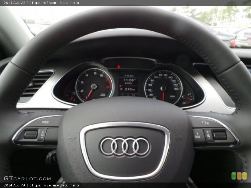 Black Interior Steering Wheel for the 2014 Audi A4 2.0T quattro Sedan #94280584