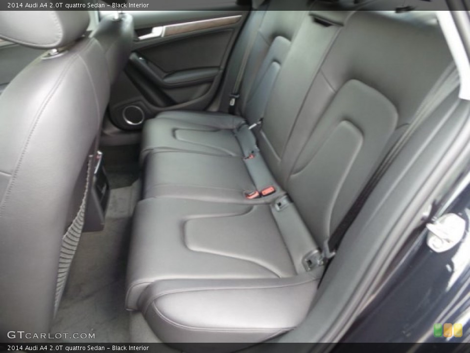 Black Interior Rear Seat for the 2014 Audi A4 2.0T quattro Sedan #94280627