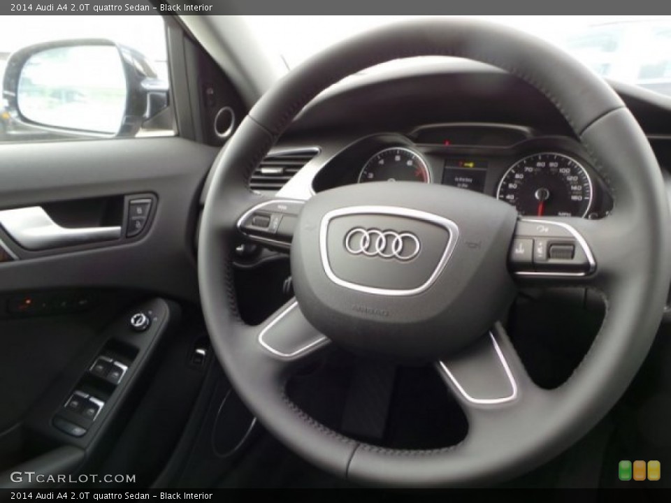 Black Interior Steering Wheel for the 2014 Audi A4 2.0T quattro Sedan #94280651
