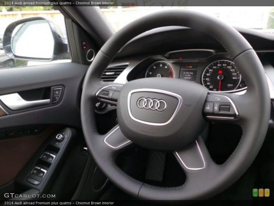 Chestnut Brown Interior Steering Wheel for the 2014 Audi allroad Premium plus quattro #94282049