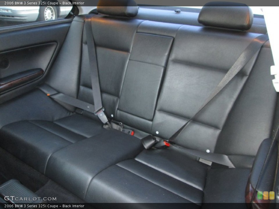 Black Interior Rear Seat for the 2006 BMW 3 Series 325i Coupe #94285904