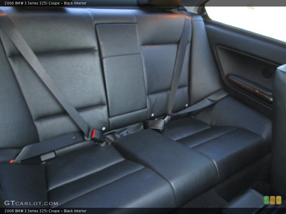 Black Interior Rear Seat for the 2006 BMW 3 Series 325i Coupe #94285907