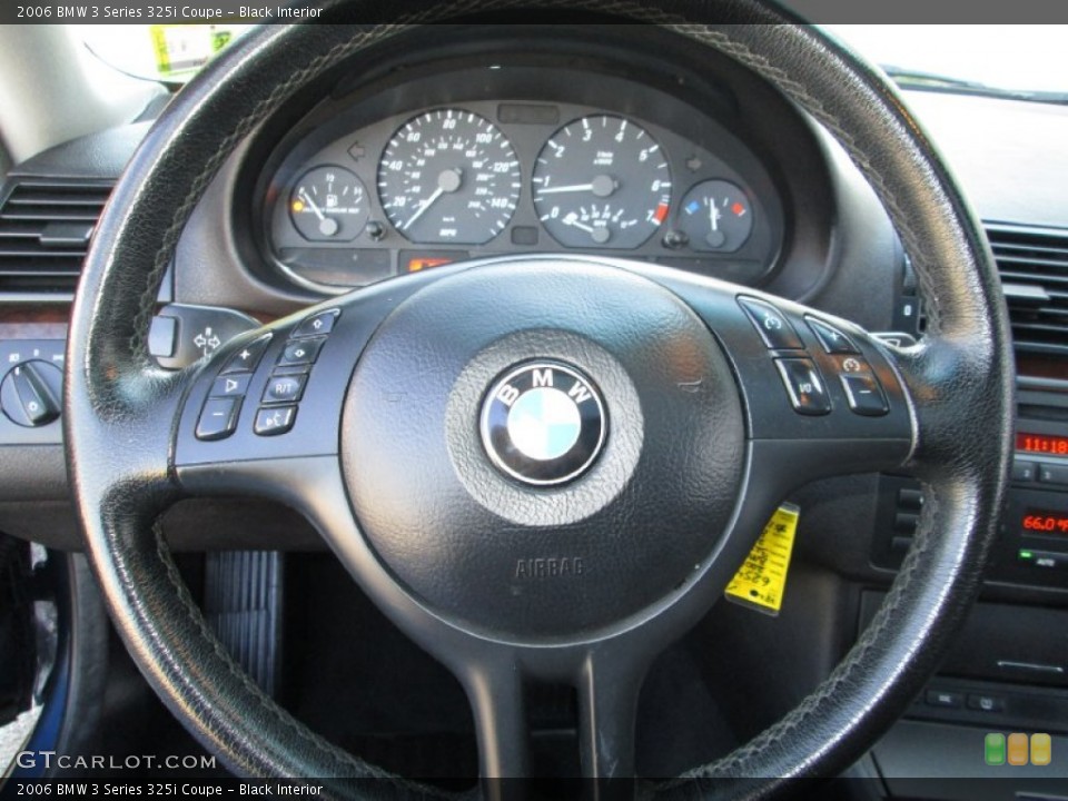 Black Interior Steering Wheel for the 2006 BMW 3 Series 325i Coupe #94285919