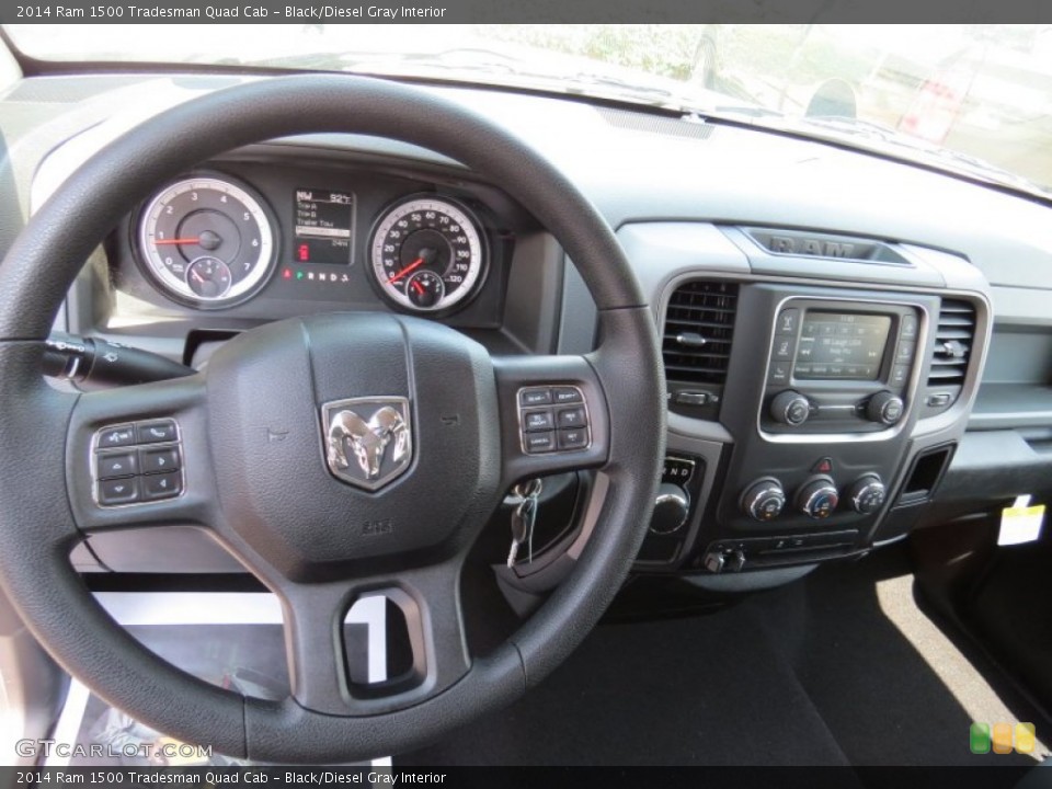 Black/Diesel Gray Interior Dashboard for the 2014 Ram 1500 Tradesman Quad Cab #94293680