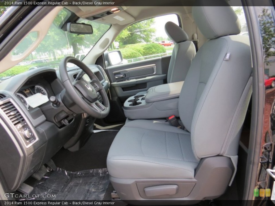 Black/Diesel Gray Interior Photo for the 2014 Ram 1500 Express Regular Cab #94294397