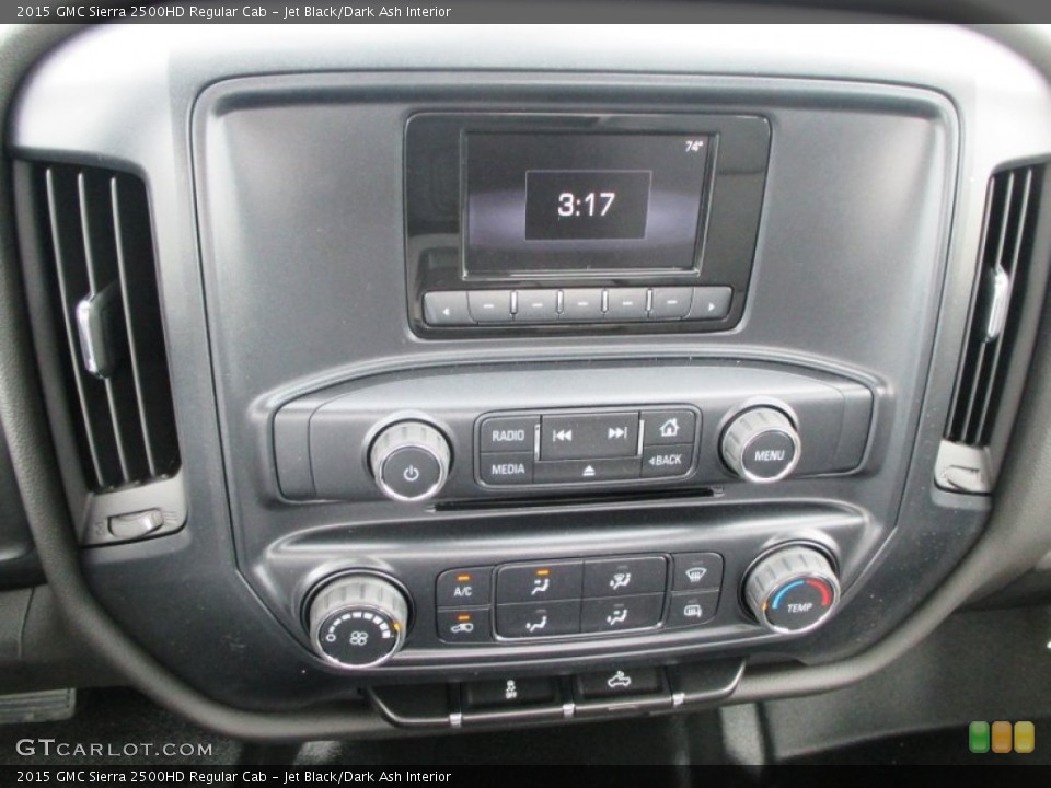 Jet Black/Dark Ash Interior Controls for the 2015 GMC Sierra 2500HD Regular Cab #94295009