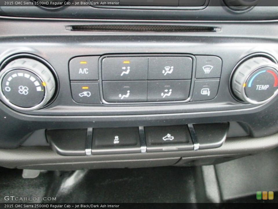 Jet Black/Dark Ash Interior Controls for the 2015 GMC Sierra 2500HD Regular Cab #94295087