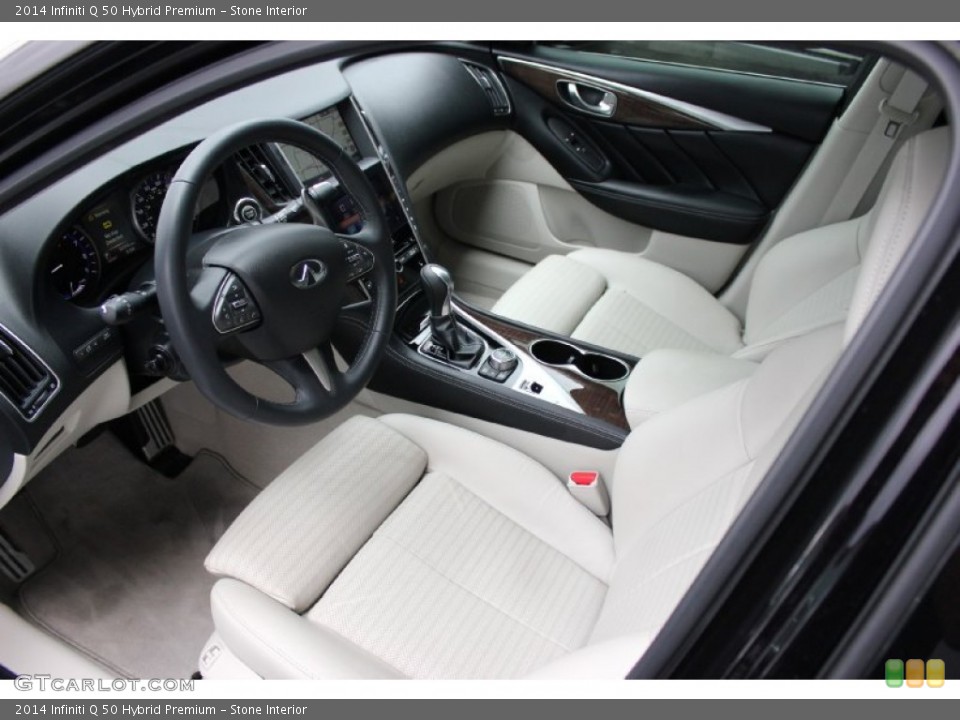 Stone Interior Prime Interior for the 2014 Infiniti Q 50 Hybrid Premium #94300385