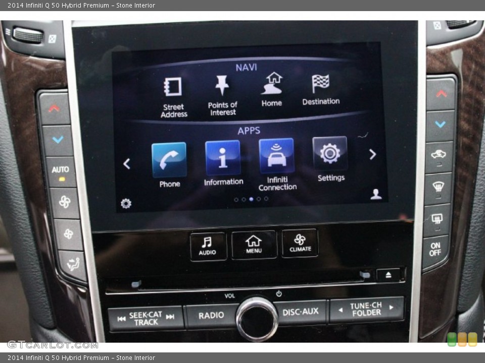 Stone Interior Controls for the 2014 Infiniti Q 50 Hybrid Premium #94300505