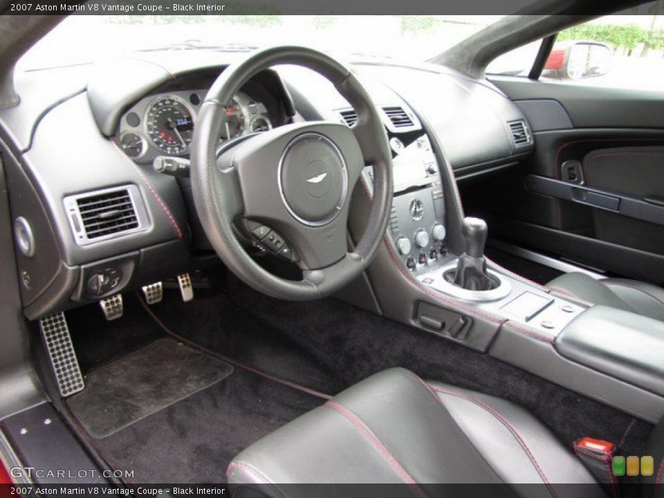Black Interior Photo for the 2007 Aston Martin V8 Vantage Coupe #94306445
