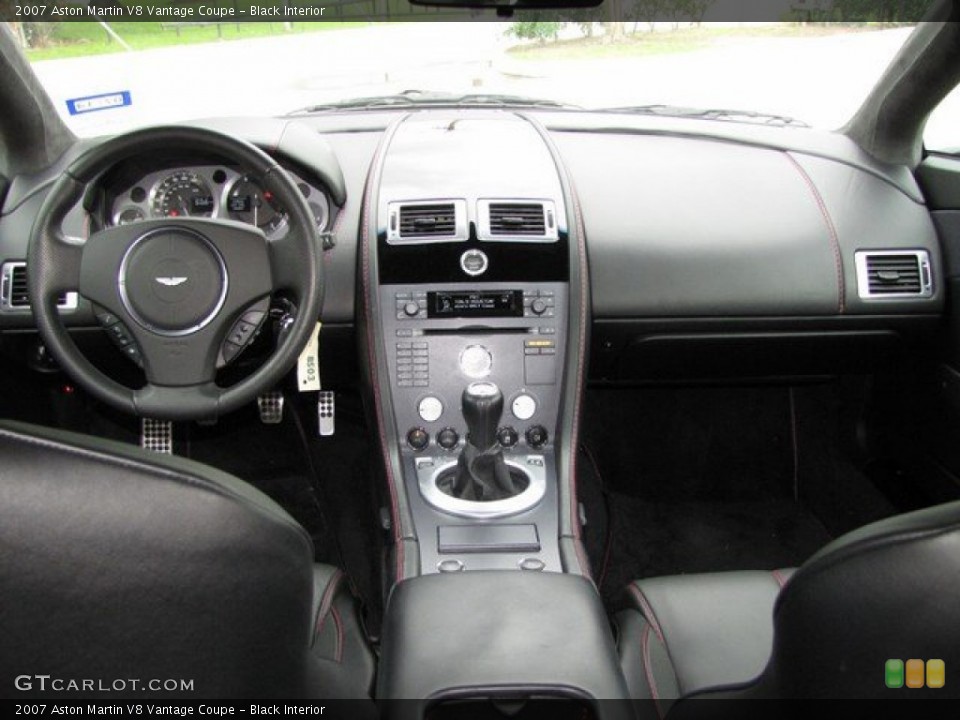 Black Interior Dashboard for the 2007 Aston Martin V8 Vantage Coupe #94306460