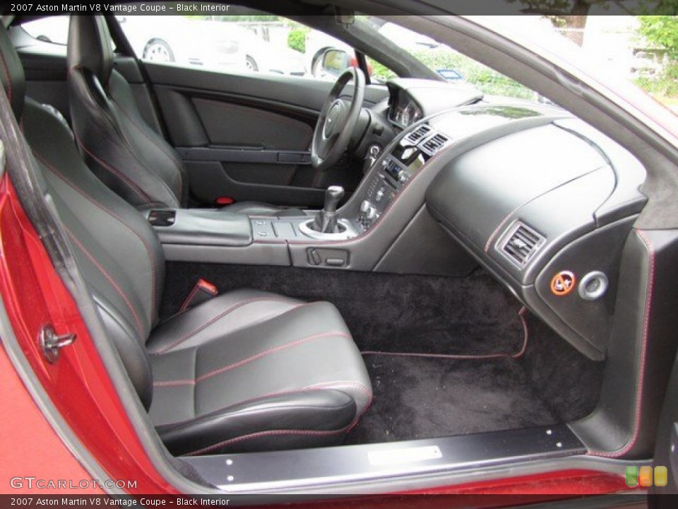 Black Interior Front Seat for the 2007 Aston Martin V8 Vantage Coupe #94306484