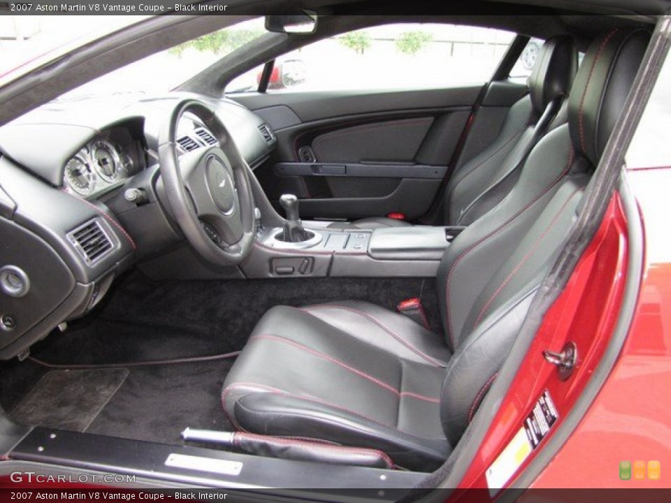 Black Interior Front Seat for the 2007 Aston Martin V8 Vantage Coupe #94306632