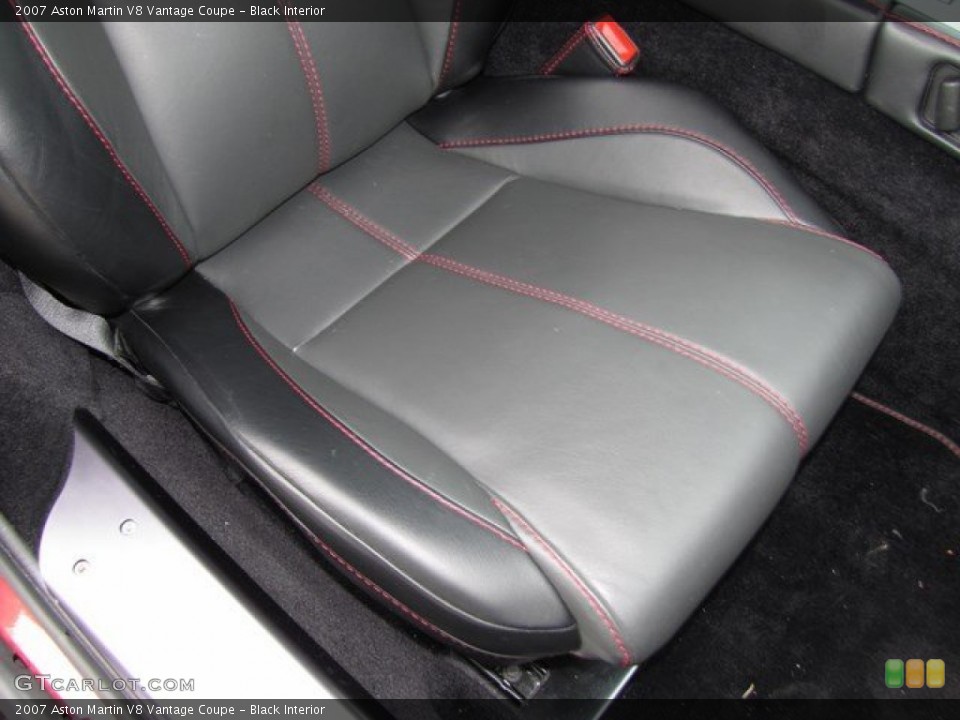 Black Interior Front Seat for the 2007 Aston Martin V8 Vantage Coupe #94306757