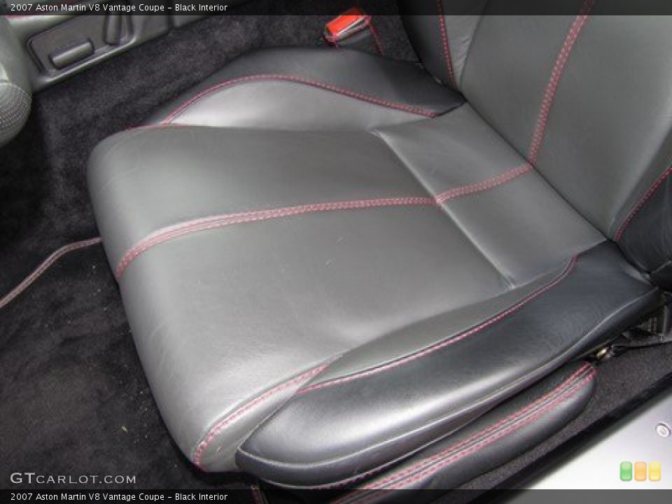Black Interior Front Seat for the 2007 Aston Martin V8 Vantage Coupe #94306802