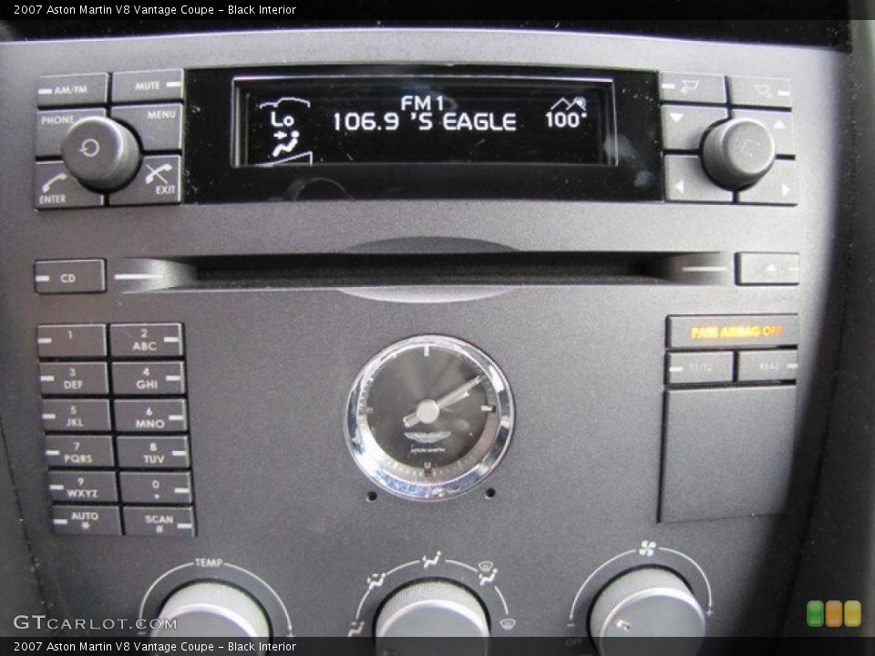 Black Interior Audio System for the 2007 Aston Martin V8 Vantage Coupe #94306955