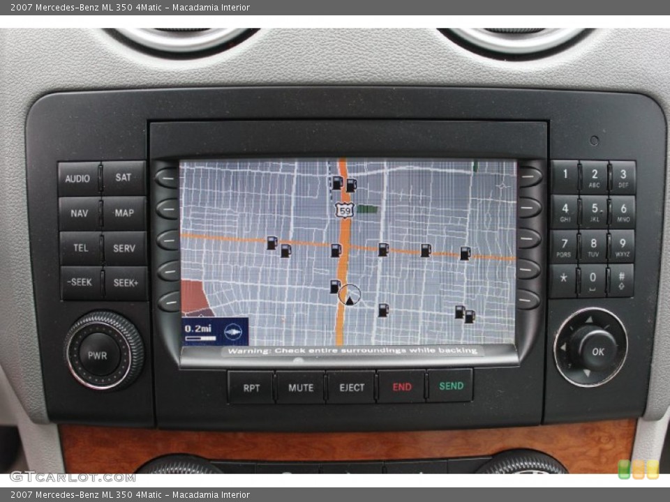 Macadamia Interior Navigation for the 2007 Mercedes-Benz ML 350 4Matic #94309910