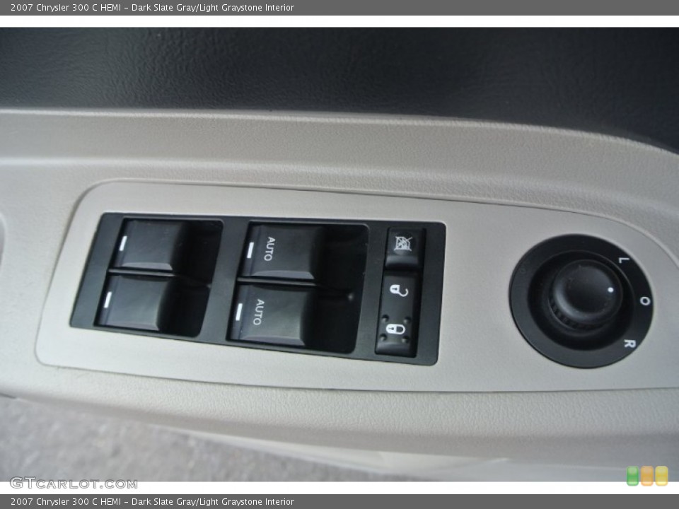 Dark Slate Gray/Light Graystone Interior Controls for the 2007 Chrysler 300 C HEMI #94311767