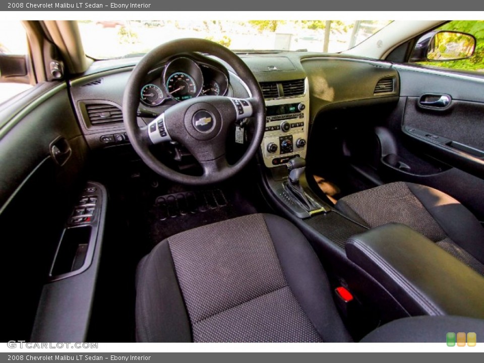 Ebony Interior Photo for the 2008 Chevrolet Malibu LT Sedan #94312436