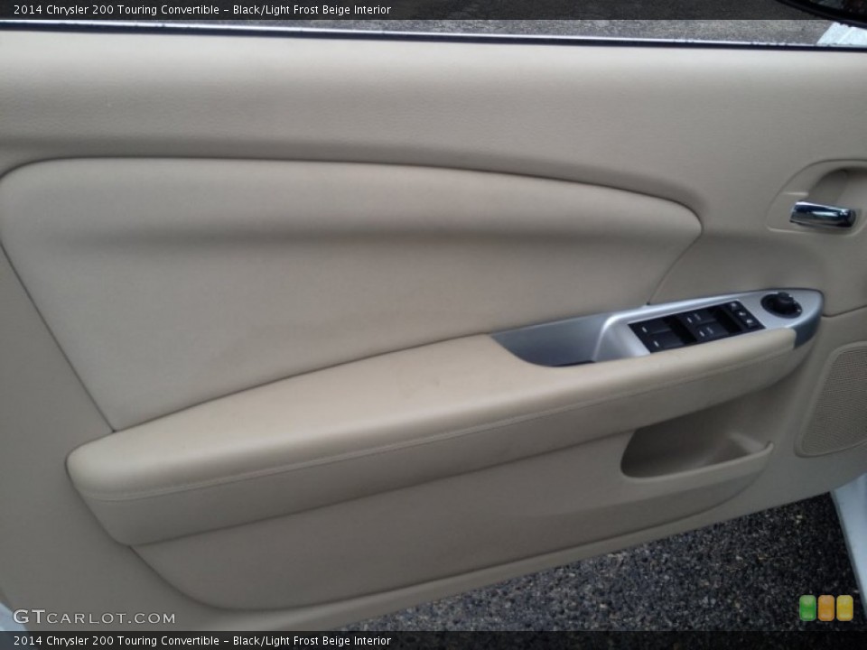 Black/Light Frost Beige Interior Door Panel for the 2014 Chrysler 200 Touring Convertible #94313348