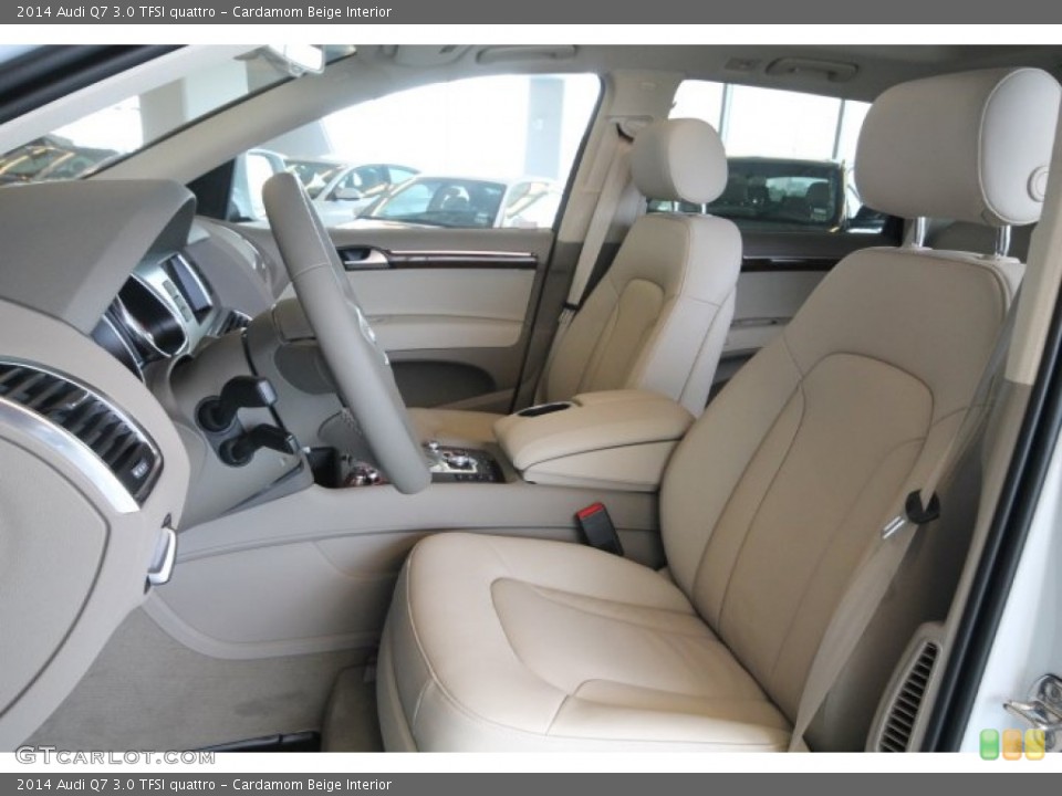 Cardamom Beige 2014 Audi Q7 Interiors