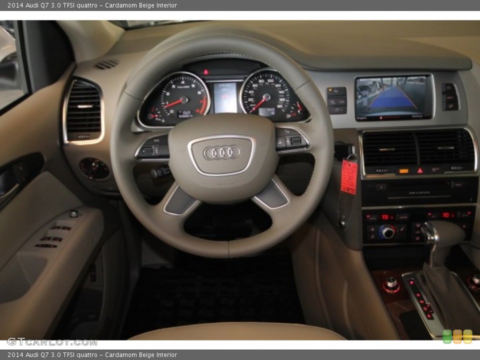 Cardamom Beige Interior Dashboard for the 2014 Audi Q7 3.0 TFSI quattro #94313588