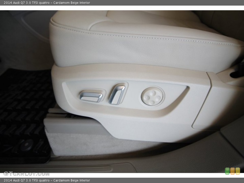 Cardamom Beige Interior Controls for the 2014 Audi Q7 3.0 TFSI quattro #94313627