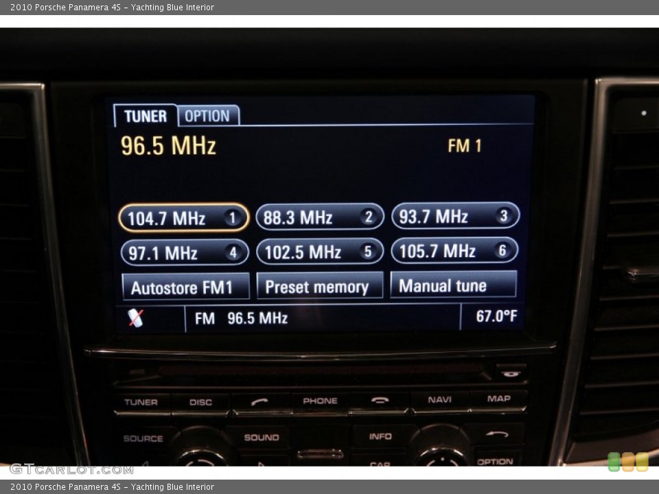 Yachting Blue Interior Audio System for the 2010 Porsche Panamera 4S #94316807