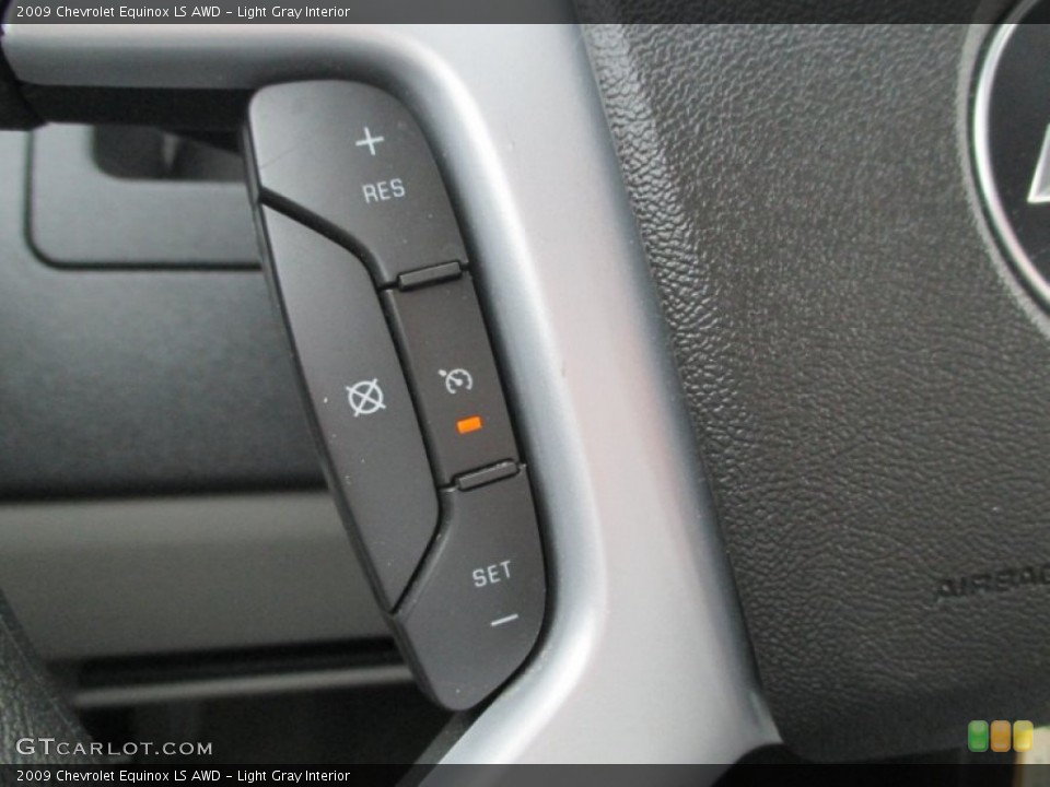 Light Gray Interior Controls for the 2009 Chevrolet Equinox LS AWD #94319215