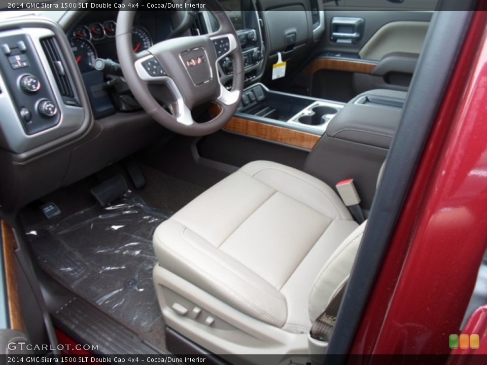 Cocoa/Dune Interior Photo for the 2014 GMC Sierra 1500 SLT Double Cab 4x4 #94321311