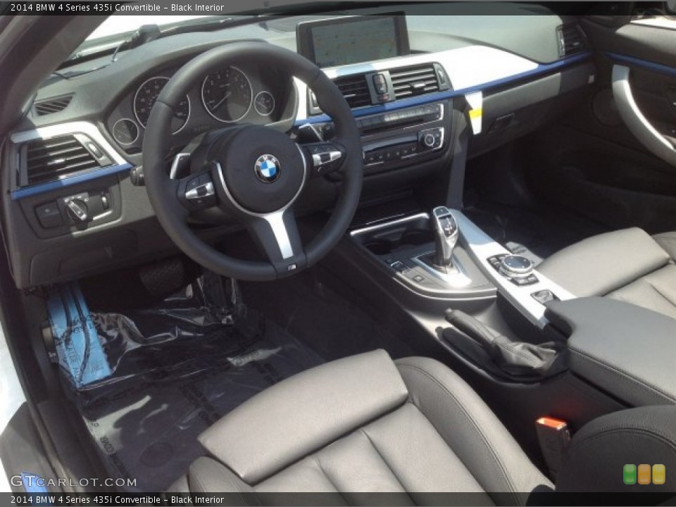 Black Interior Photo for the 2014 BMW 4 Series 435i Convertible #94321327