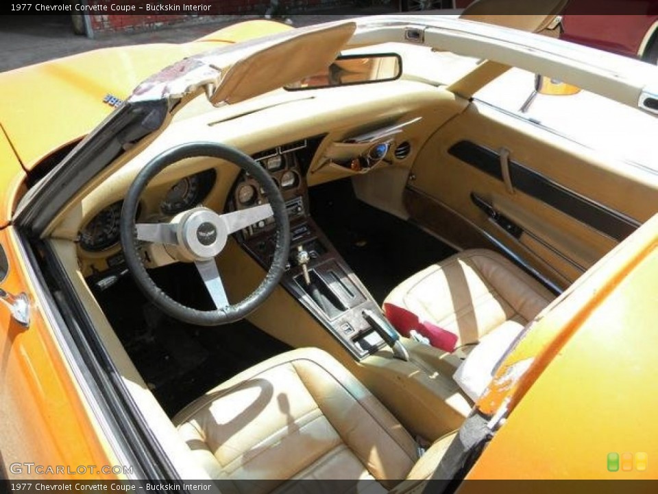 Buckskin 1977 Chevrolet Corvette Interiors