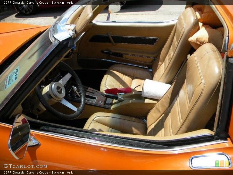 Buckskin Interior Photo for the 1977 Chevrolet Corvette Coupe #94321659