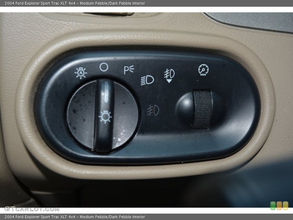 Medium Pebble/Dark Pebble Interior Controls for the 2004 Ford Explorer Sport Trac XLT 4x4 #94323294