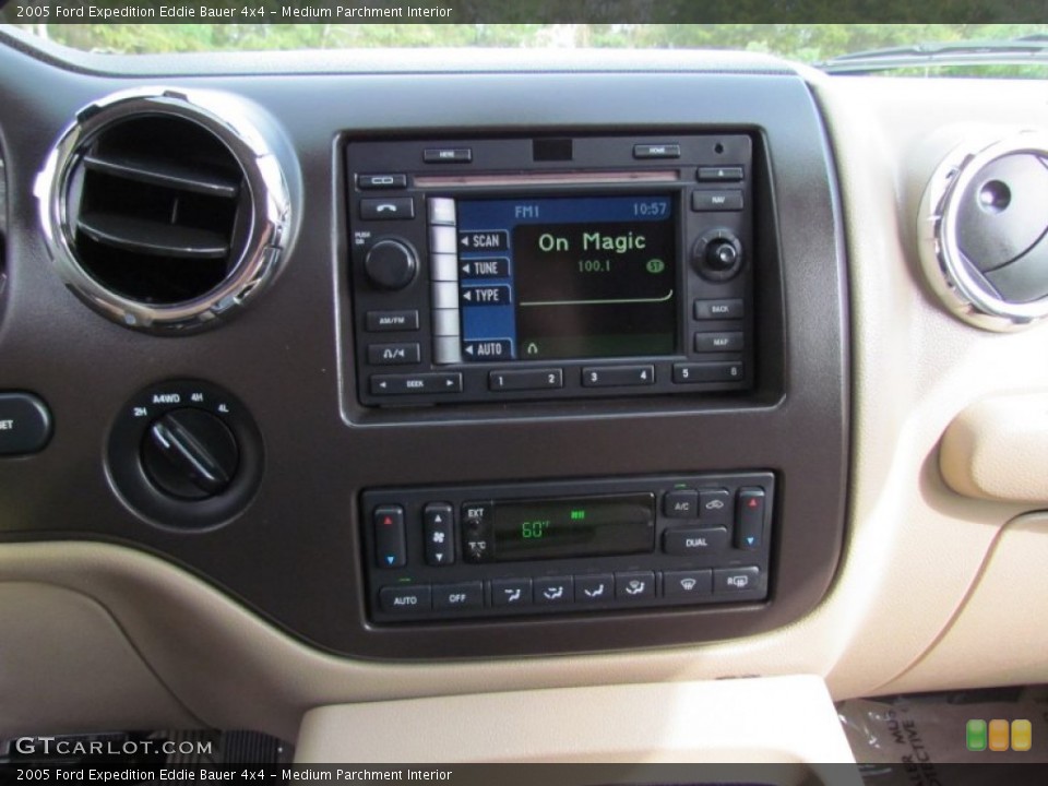 Medium Parchment Interior Controls for the 2005 Ford Expedition Eddie Bauer 4x4 #94327590