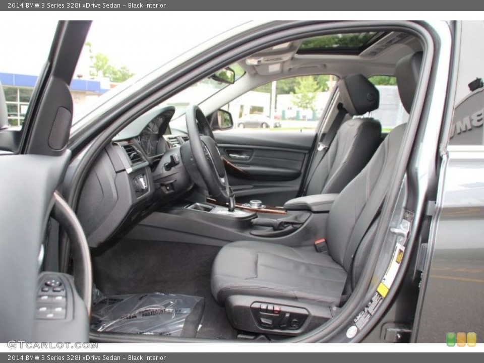 Black Interior Front Seat for the 2014 BMW 3 Series 328i xDrive Sedan #94334392