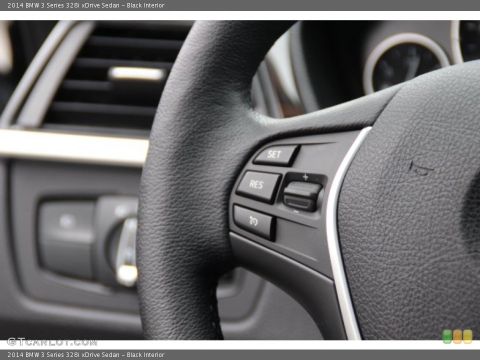 Black Interior Controls for the 2014 BMW 3 Series 328i xDrive Sedan #94334525