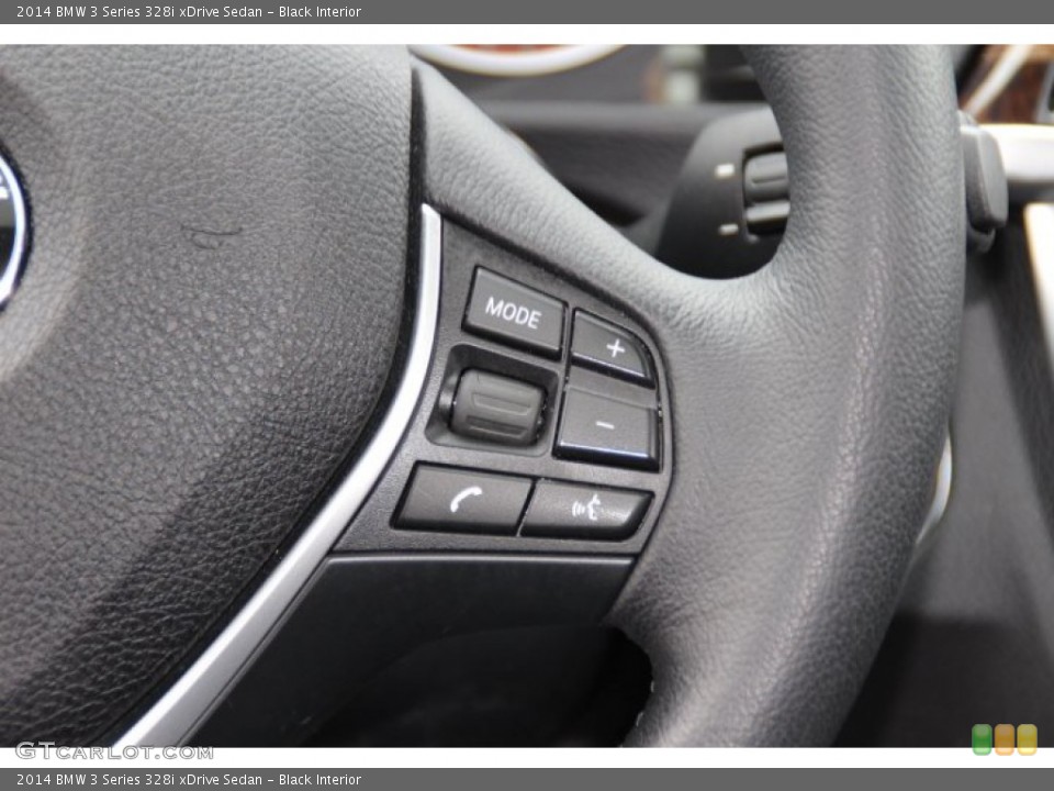 Black Interior Controls for the 2014 BMW 3 Series 328i xDrive Sedan #94334544
