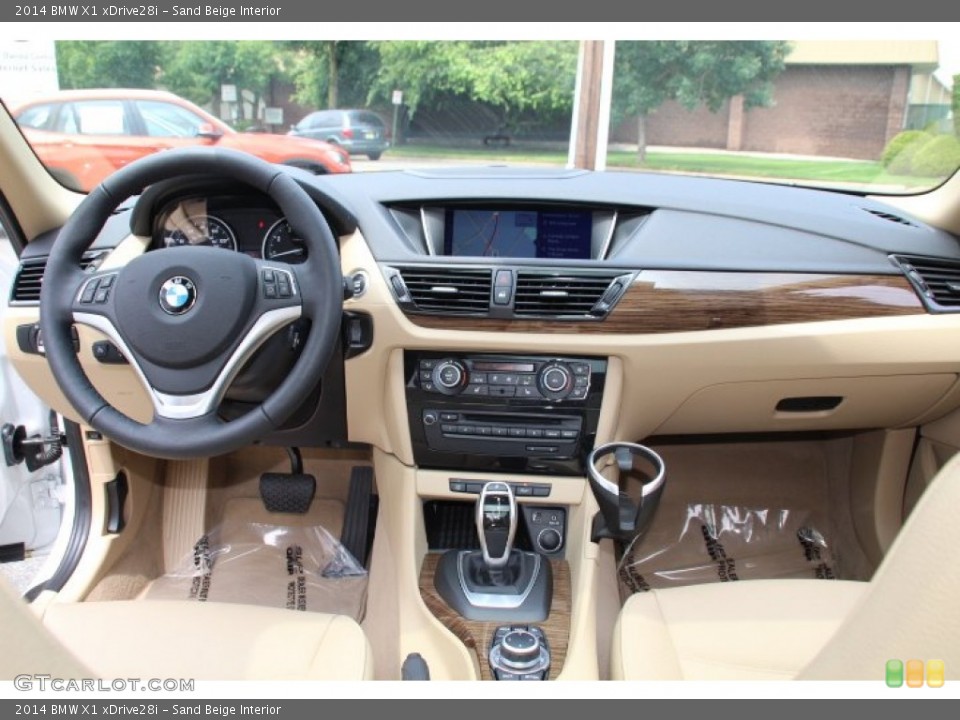 Sand Beige Interior Dashboard for the 2014 BMW X1 xDrive28i #94335132