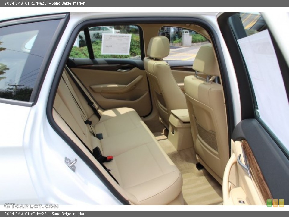 Sand Beige Interior Rear Seat for the 2014 BMW X1 xDrive28i #94335426