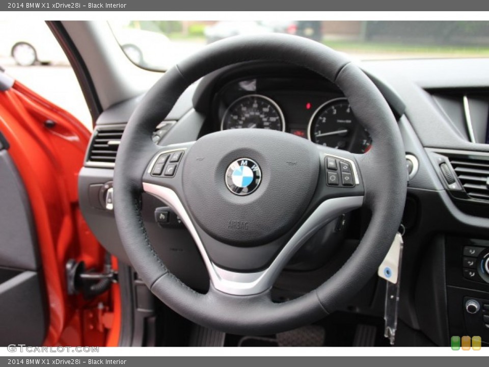 Black Interior Steering Wheel for the 2014 BMW X1 xDrive28i #94335967